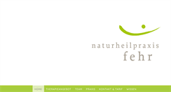 Desktop Screenshot of naturheilpraxis-fehr.ch